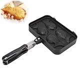 STDZQCWY Taiyaki-Maker, Fischförmiger Waffelkuchen-Maker Aus Aluminiumlegierung,...