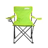 just be... Campingstuhl. Klappstuhl fürs Camping, Angelstuhl mit Armlehne und Getränkehalter in...