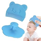 2 Stück baby kamm Blau Milchschorf Baby Entfernen Bürste Schorfkamm Baby Plastik Baby Haarkamm...