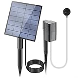 SMZhomeone Solarbetriebener Teichbelüfter für Teich, Sauerstoffpumpe, Luftbelüfter, System mit...