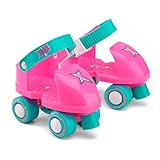 Xootz Anfänger Quad Rollschuhe für Kinder Jungen Mädchen Pink One Size Sichere und Stabile Skates...