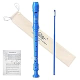 Eastar Sopran-Blockflöte für Anfänger, Kinder, deutsches C-Tasten-Blockflöteninstrument, ABS,...