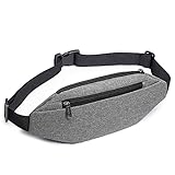 Bauchtasche für Herren und Damen, wasserdicht, mit 2 Reißverschlusstaschen, für Wandern, Reisen,...