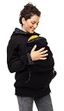 Viva la Mama Schwangerschaftsmode Umstandsjacke Tragepullover warm Jacke für Tragetuch Tragepulli -...