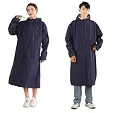 KJBDQQH Regenponcho Langer wasserdichter Trenchcoat for Damen, Regenmantel, Unisex, Outdoor,...