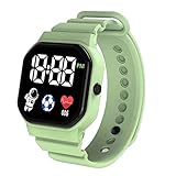 Maxtonser LED-Digitaluhr, Datum, Uhrzeit, batteriebetrieben, wasserdichte Armbanduhr für Herren und...