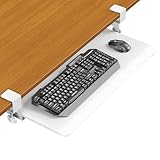 ERGOMAKER Tastaturablage, tastaturauszug untertischmontage mit C-Klemmhalterung, ergonomische...