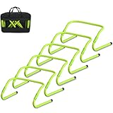 XMTECH 6er-Set Koordinationshürden Speed/Agility Training Hürden Höhenverstellbar 20/30 cm...