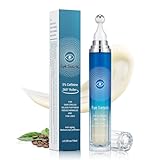 LETTERASHQP Koffein Augenserum Caffeine Eye Serum mit 360° Massageball Caffeine Eye Enhance Roller...