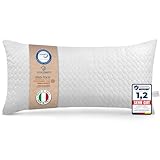 VitaloBett Kopfkissen 40x80cm - hohenverstellbares Kopfkissen mit Reißverschluss - Memory Foam...