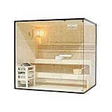 Home Deluxe - Traditionelle Sauna - Shadow XL - 200 x 150 x 190 cm - für 5 Personen - hochwertiges...