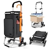 VOUNOT® Aluminium Einkaufstrolley Treppensteiger, 3 in 1 Trolly Einkaufswagen Klappbar,...