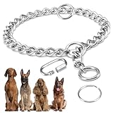 Kettenhalsband Hund, 65cm Hundehalsband Kette, Verstellbare Hundekette mit Sicherer Schnalle, Hunde...