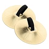 HANABASS 1Paar Fingerzimbel für Bauchtanz und Partys Leicht und Langlebig mit Praktischem Halter...