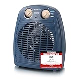 EMERIO Heizlüfter 2000W | klein leicht kompakt portabel | für ca. 25m² | 2 Heizleistungen +...