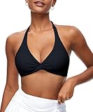 Navneet Damen Bikini Oberteil Push Up Sport Bikini Triangel Neckholder Bikinis Bademode Vacation...