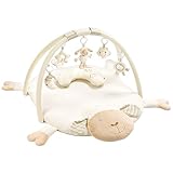 Fehn 3-D-Activity-Decke Spielbogen Schaf – Baby Krabbeldecke mit 5 abnehmbaren Spielzeugen zum...