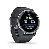 Garmin Venu 2 – GPS-Fitness-Smartwatch mit ultrascharfem 1,3“ AMOLED-Touchdisplay, umfassenden...