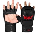 BEAST RAGE MMA-Handschuhe für Männer und Frauen, verstellbare Handgelenkstütze, offene...