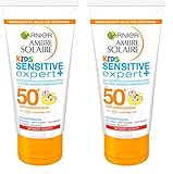 Garnier Sonnencreme Kids, Sonnenschutz-Milch für Kinder extra wasserfest, LSF 50+, Ambre Solaire,...