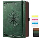 AUTEMPO Notizbuch A5 Liniert, PU Leder Hardcover Tagebuch für Erwachsene, 320 Seiten Dickes...
