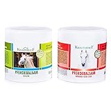 Kräuterhof® Pferdebalsam Set kühlend & wärmend – Kombination (2 x 500ml) bestehend aus...