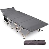 REDCAMP Feldbett Klappbar, Extra Breit 71cm Campingbett 227kg Tragkraft, Stabil Faltbar Gästebett...