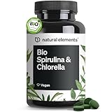 Bio Spirulina & Chlorella Presslinge – 500 Tabletten – 100% Rein & Natürlich – Zertifiziert...