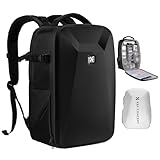 K&F CONCEPT Kamerarucksack Fotorucksack mit Hartschale Kameratasche mit 15,6-Zoll-Laptopfach und...