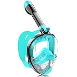 Tauchmaske Schnorchelmaske Erwachsene Jugendliche,180-Grad-Sicht Tauchmasken Anti-Leck Anti-Fog...
