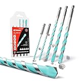 EZARC 5tlg Bohrer Set, Hartmetall-Sechskantbohrer, Professionelles Mehrzweckbohrer Set, für Metall,...