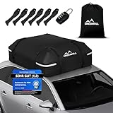 GREENHILL Auto Dachbox 410L Faltbar [Lackschonend], Dachgepäckträger wasserdicht, Dachtasche...