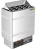 SucceBuy Elektrische Bratpfanne für Sauna, 8 kw/9 kW, Saunaofen, mit Thermostat, integriertes...