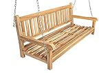SAM 3-Sitzer Gartenschaukel Susana, hängende Bank 150 cm, Teakholz massiv, Schaukelbank für den...