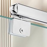 Dusch-Schiebetür-Rollen-Set, verstellbare Scheunentür-Hardware für Schrank- und Glastüren,...