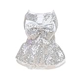 Yiartion Pet Prinzessin Kleid, Pet Hund Kleid, Pull Ring Pet Kleid, Frühling Bead Schmetterling...