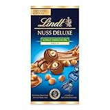 Lindt Schokolade NUSS DELUXE Kugeln Vollmilch Haselnuss| 98 g Beutel | Geröstete Haselnüsse in...