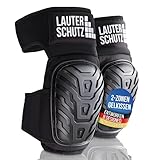 LauterSchutz® KOMFORT Knieschoner mit 2-Zonen-Gelkissen Technologie - verlängerter Gurt am...