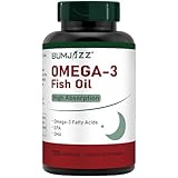 Omega 3 Kapseln (360 Einheiten) 1000 mg Fischöl pro Kapsel mit EPA und DHA in Triglyceridform,...