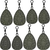 Paradox Fishing Karpfenblei Set 8 Stück - je 2X 56g/71g/85g/99g I Karpfenbleie Karpfen Blei Angel...