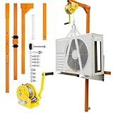 Klimagerät Hebekran mit selbstsichernder Seilwinde, 544.3 kg Kapazität für Installation und...