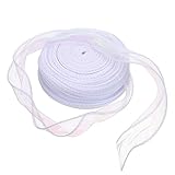 Chiffonband 4.5 cm Verbreitert Schillerndes Organzaband Schleifenband Transparen Geschenkband für...