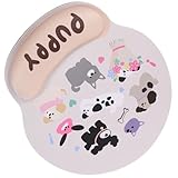POPETPOP Maus Handgelenkauflage Cartoon Mauspad Weiches Handgelenkkissen Beige Ergonomisch für...