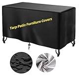 Schutzhülle für Gartentisch, 340 x 200 x 75 cm (L x B x H), wasserdicht, winddicht, UV-Schutz,...
