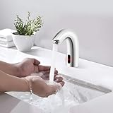 ROGONPDK Automatik Infrarot Sensor Wasserhahn | Automatisch Sensor Kaltwasser Waschtischarmatur |...