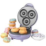 Petra PT4698PPVDEEU7 Elektrisch Mini Donut-Maschine - 550W, Kompakter Donut Maker Maschine für 3...