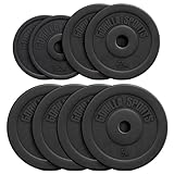 GORILLA SPORTS® Hantelscheiben - Einzeln/Set, 1,25kg, 2,5kg, 5kg, 7,5kg, 10kg, 15kg, 27,5kg, 30kg...