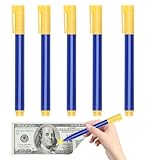 Zuasdvnk Geldprüfstift, Geldscheinprüfstift, Markierungsstifte für Geldscheinprüfer, 5 Stück,...