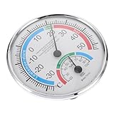 Angoily Sauna Hygrothermograph 2 In 1 mit Farbcode Hochpräzises Innen und Außenthermometer für...