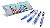 Pentel BL77-CO EnerGel Liquid Gel-Tintenroller - Set bestehend aus 4 Stück Gel-Roller, blau, 0.7...